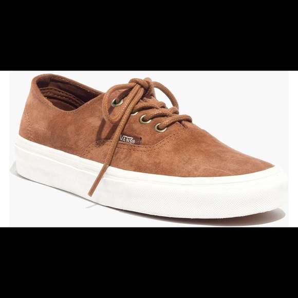suede vans tan